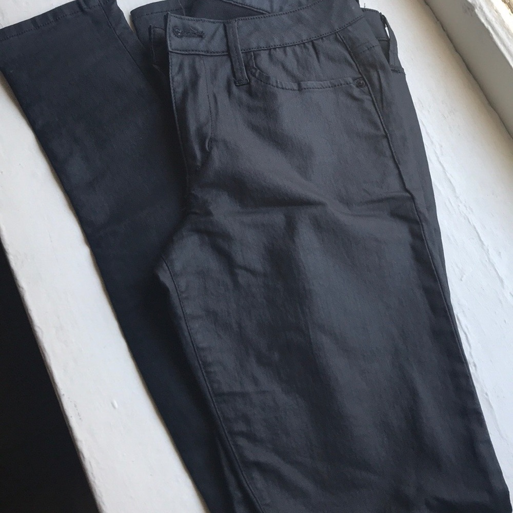 Joe’s Jeans Black Coated Chelsea Fit Skinny Jeans